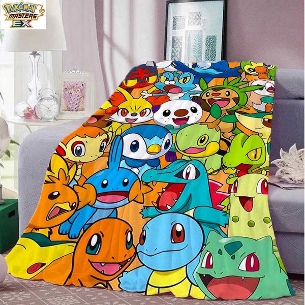 Home and Decoration Cute Fashion New Throw Blankets for Beds/sofa P-Pokemons Blanket for Camping Christmas Blanket Best Gifts L260623LRB9