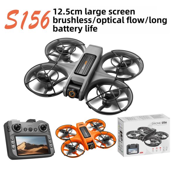 S156 Brushless Motor Drone Remote Control And Screen, High-Definition Aerial Photography Quadcopter With Optical Flow Stabilization Kuhangxin 1626-623-1238