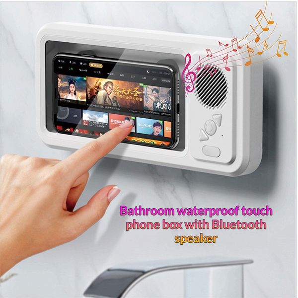 Waterproof Bathroom Touch Phone Holder with Fixed Bracket — compare prices at CompareOffers