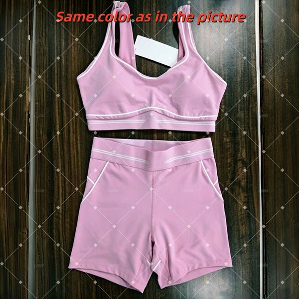 pink Yoga Set Tank Bra High-Waisted Leggings Suitable — compare prices at CompareOffers