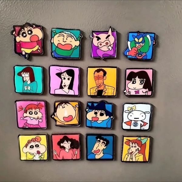 Crayon Shin-chan Refrigerator Magnets Acrylic Cute Decorative Magnets Kawaii Personalized Fridge Magnet Locker Cabinet Gifts 260622