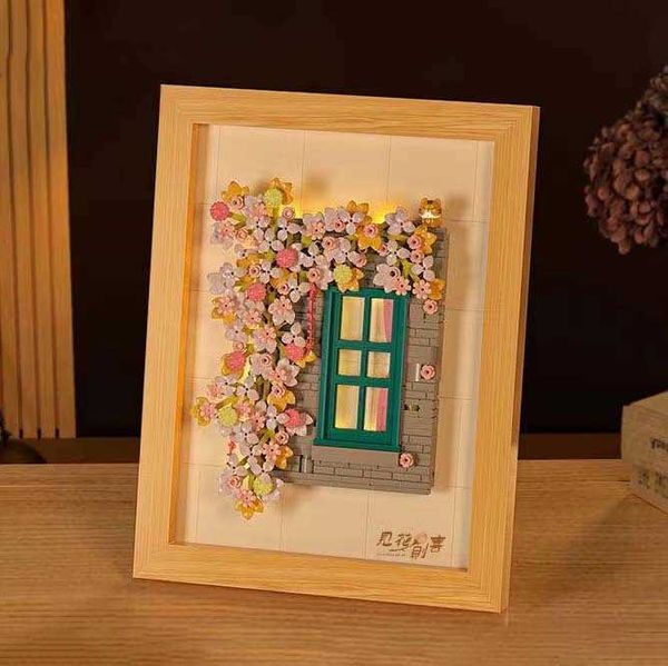 Creative Flower Puzzle 3D Wall Art Frame Creative Educational Assembly Toy Decoration Gift L260624I0DO