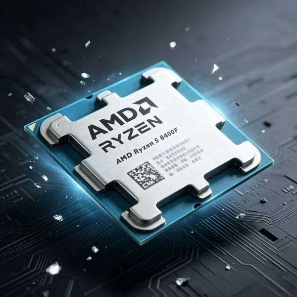 High Speed AMD Loose CPU Ryzen 5 8400F R5 8400F 6 Core 12 Thread 42GHz 4NM 16MB L3 65W AM5 DDR5 Without Fan