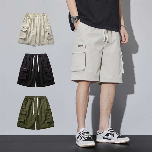 Casual Summer Shorts Men's Cargo Baggy Multi-Pockets Streetwear Shorts Male Fashion Loose Overalls Shorts Male Plus Size
