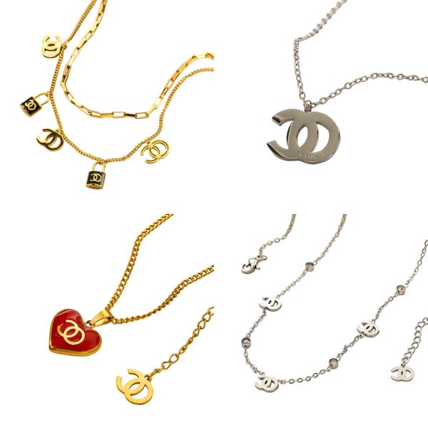 Woman Heart Necklace Designer Jewelry Letter Pendants Gold — compare prices at CompareOffers