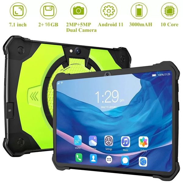 Kids Tablet 7in HD Toddler Tablet PC for Android 10 2GB 16GB 5G WIFI Dual Band