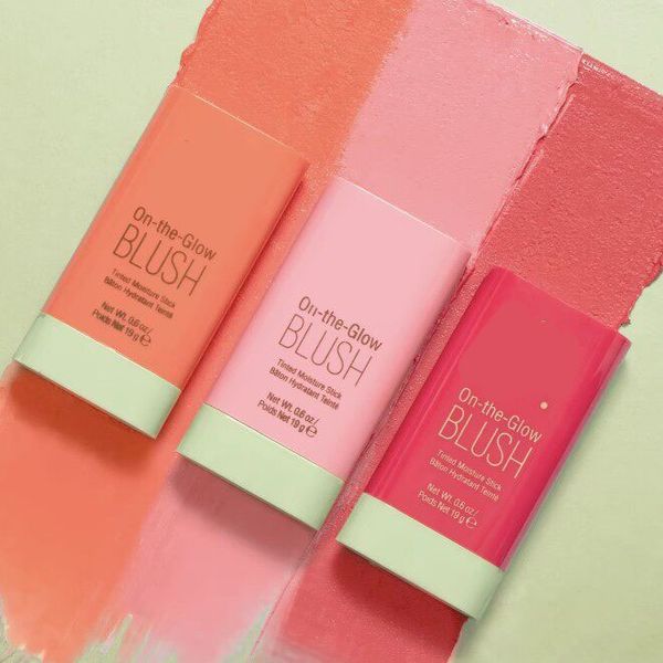 Multi Shade Hydrating Tinted Blush Stick Lightweight Glow Finish Easy Blending Cream Cheek Makeup For Daily Natural Look