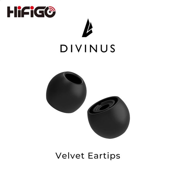 HiFiGo Divinus Velvet Silicone Earphones Ear Tips for Nozzle Size 3-5mm Soft Deeply Eartips For IEMs Earbuds AFUL Performer 5/8 260625