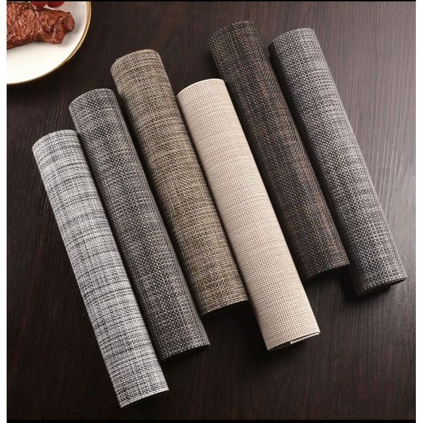Custom modern-style napkins and placemats; washable, reusable, waterproof, grease-resistant, and no-rinse placemats