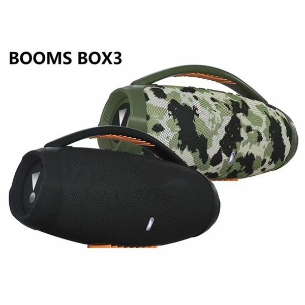 New Boom Box 3 Speaker High Power 40W Deep Subwoofer Portable Wireless Bluetooth Speaker 360 Surround Stereo TWS Caixa De Som