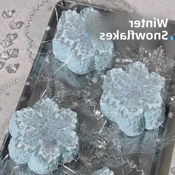 Large Snowflake Squeeze Toy Extra Size Snowflake Squeeze Fidget Toys Slow Rebound Shapeable Silicone Material for Adults Gifts M260626