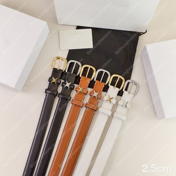 Designer Leather Belt Golden Buckle