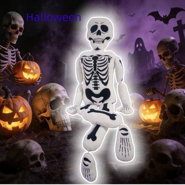 Halloween Skeleton White-bone Man Funny Wholesale Gift Doll Plush Creative Toy