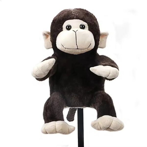1PC Cute Monkey Plush Golf Wood Head Cover Cartoon Animal Club Protector Fit for Driver Fairway Lightweight 260610