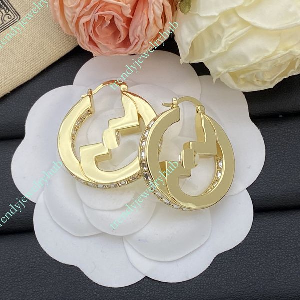 Designer Earrings Women GG Letter Studs