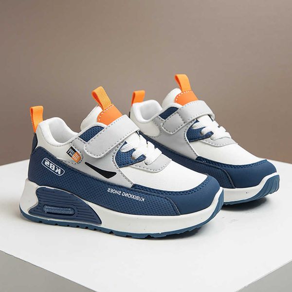For PU Leather Sport Shoes Children 2025 Trend Fashion Kids Sneakers Soft-soled Outdoor Boys Girls Running Shoes S260627