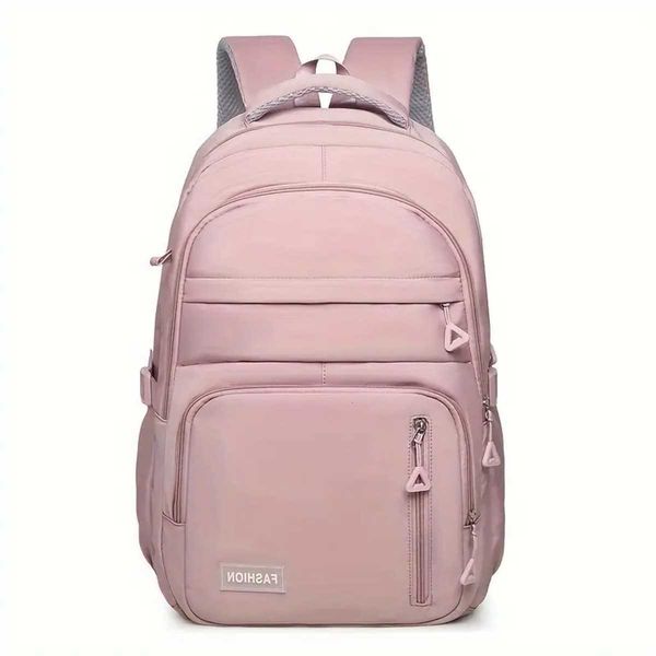 NylBackpack Large Capacity Unisex Adjustable Strap Zipper Bag Lightweight Washable for Travel Commute School H260627