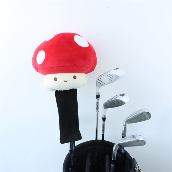 Mushroom Pumpkin Panda Golf Club Headcover Fairway Golf Club ProtectorGolf Wood Cover Noverty Cute Gifts 260626