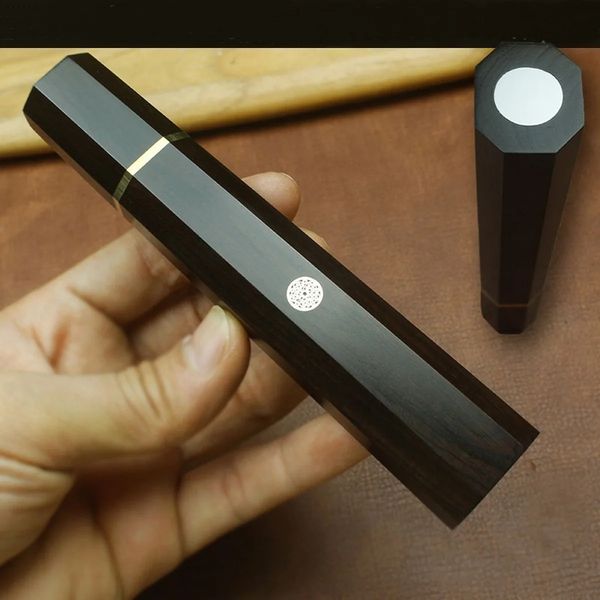 Black Ebony Knife Handle Natural Wood Octagonal Handle — compare prices at CompareOffers