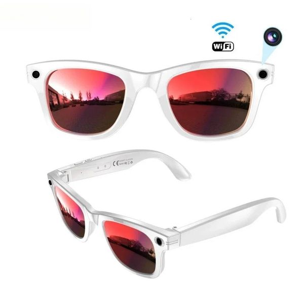 Smart Glasses W610 With Camera 8 Million Pixels Wi-Fi Touch Control Dual-Microphone Noise Reduction AI Translation Sunglasses Sunglasses