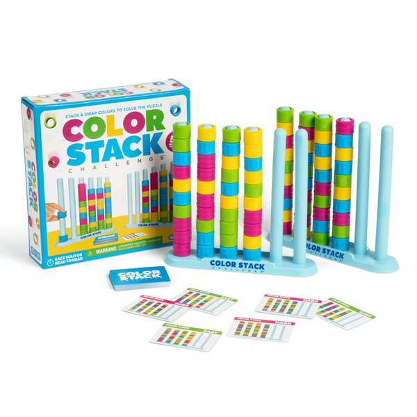 Color Stack Challenge Puzzle Game Color Sort Stacking Toy Family Party Board Game Kids Adults Logical Thinking Educational Toy For Game Night Icebreaker Gift