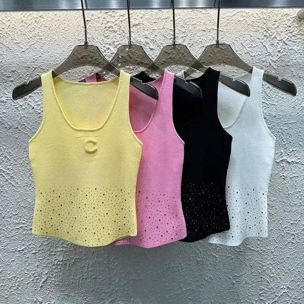 Underwears Woman Designer Womens Tank Top Knitted Tank Top Summer Halter Tops Embroidery Letter Short Style Sexy Tees Sleeveless designer boxer man Wearing Outs