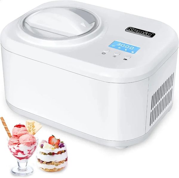 DHgate Luxury Designer Decor 12Quart Automatic Ice Cream Maker With Compressor No Prefreezing 4 Modes Frozen Yogurt Machine LCD Display Timer Free Shipping 16 sold by DHgate