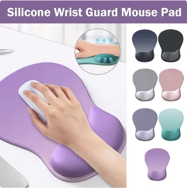 Ergonomic Thickened Mouse Pad Soft Gel Wrist Rest Non Slip Gradient Desk Mat Office Laptop Computer Wrist Support Cushion