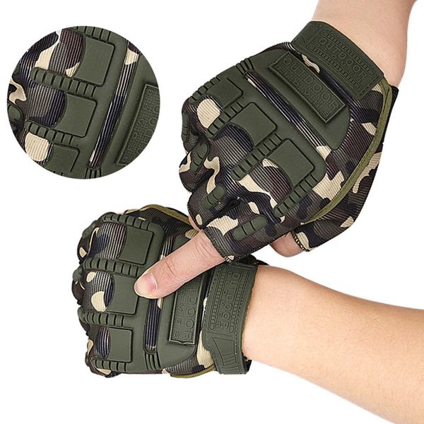 Finger Men Women Cycling Half Gloves Fingerless Sport Gloves Reduce Vibration Gloves for Outdoor Sports Riding C260629