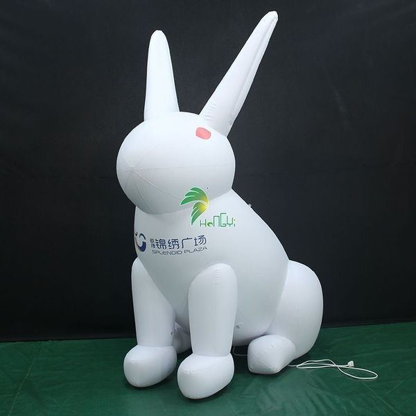 Manufacturer direct sales Easter giant inflatable glowing rabbit model shopping mall decoration outdoor activity advertising promotion