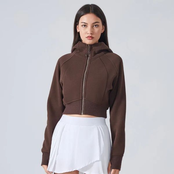 DHgate 2026 Gym Clothe Set Hoodies Sweatshirt Yoga Zipper Jacket Ladies Gym workout set Coat Fleece Loose Workout Pullover Sport sold by DHgate