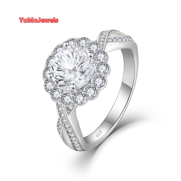 Rings Jewellery Women's S925 Silver Engagement Wedding Rings Women ValentineS Day Lab Grown Diamond Mossanite Moissanite Custom Rings