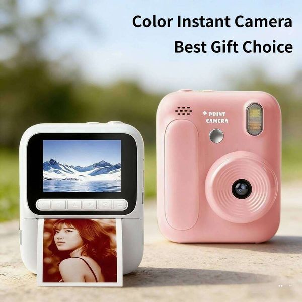Kids Color Instant 1080P Thermal Printing Digital Camera Print Photo Video Recording Children Birthday Gift J260630