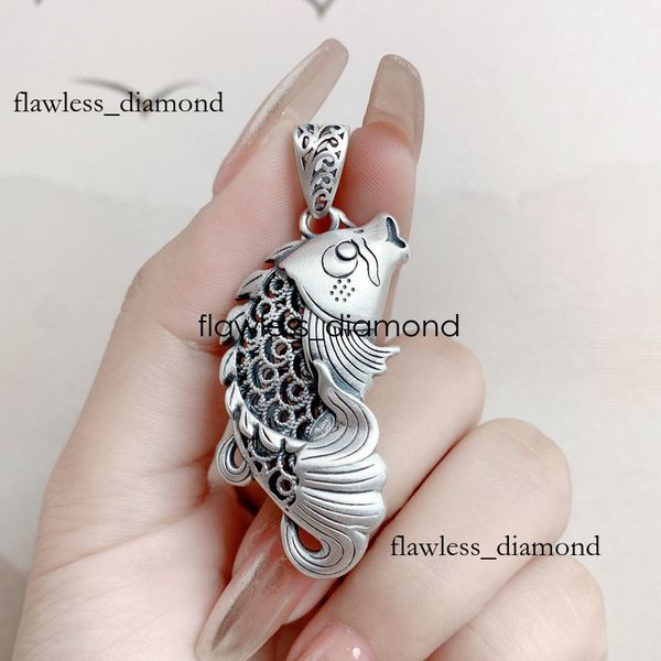 Filigree Hollow Lucky Koi Necklace for Men and — compare prices at CompareOffers