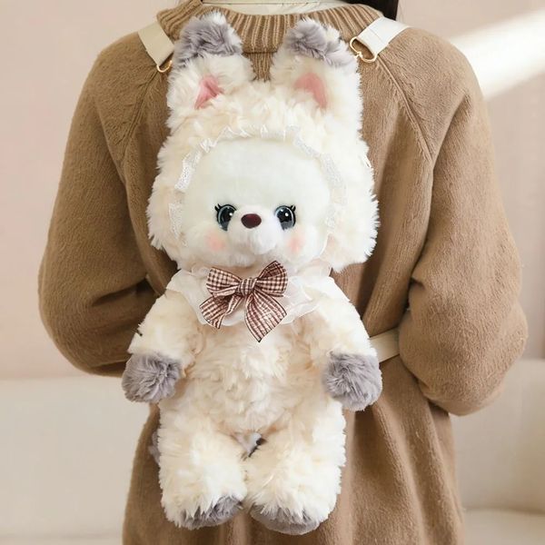 Soft Plush Animal Plush Backpack Cotton Detachable Strap Plush Doll Backpack Cute Fluffy Stuffed Animals Bag Daypack 260629