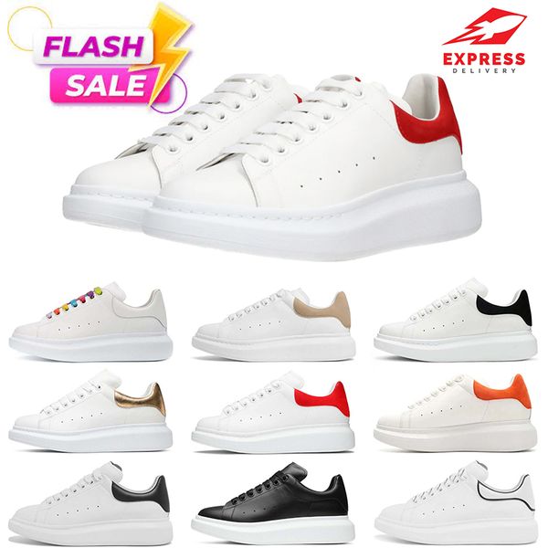 Designer shoes Thick-soled sneakers Skateboard Shoes Thick sole Multicolored Flats Velvet black white shoes with box Size 35-46