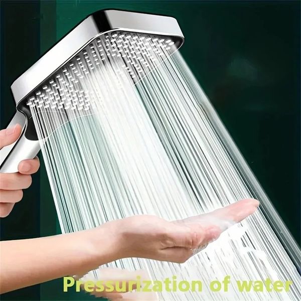 Adjustable Shower Head 3 Mode Rainfall Large Flow Showerhead High Pressure Water Saving Mixer Bathroom Accessories 260630