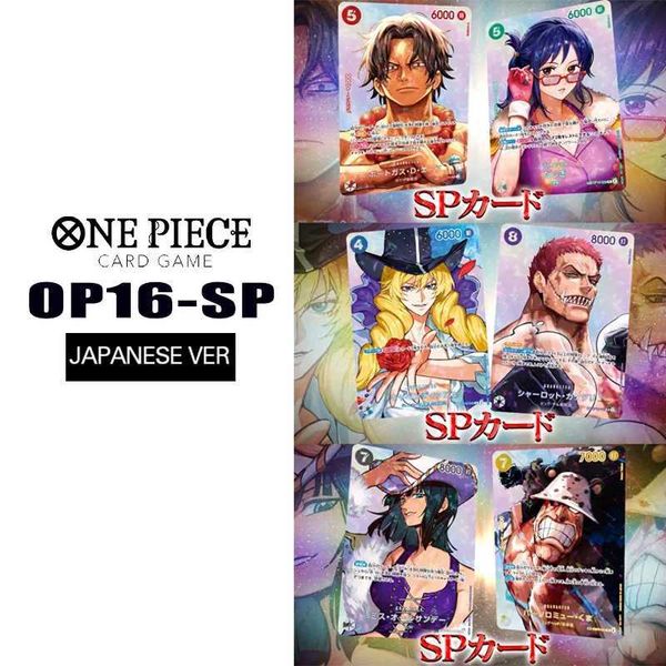 Diy One Piece Japanese Op-16 Cards The Time of Battle Paramount War Theme Portgas D Ace Ms All Sunday Bartholomew Kuma L26630
