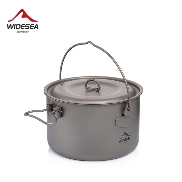 Widesea Camping Tableware Cookware set tourism cauldron Outdoor Cooking Pot Picnic Kitchen Hiking Trekking 261010
