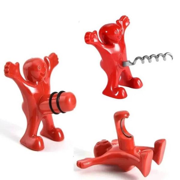 50pcs Funny Happy Guy Beer Bottle Opener Red Wine Openers Stopper Crockscrew Stoppers Creative Bar Tool Kitchen Tools Z 1 8 3
