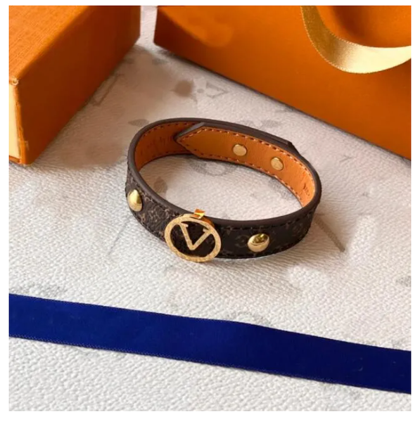 Designers Faux Leather Bracelets Gold Bangle Men's Women's Luxury Designer Jewellery Stainless steel Bracelet Women's Wedding Gifts v1526