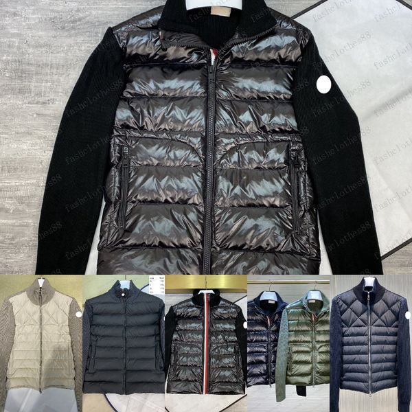 mens clothing puffer jacket luxury jacket puffer vest designer winter jacket designer jacket Men's Embroidered Badge Stand Collar Knitted Splice Sweater Light, Q13
mens clothing puffer jacket luxury jacket puffer vest designer winter jacket designer jacket Men's Embroidered Badge Stand Collar Knitted Splice Sweater Light, Q13