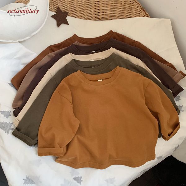Soft Korean Cotton Long-Sleeved T-Shirt Kids, Gentle on Skin, Perfect for Spring and Autumn, Chocolate
Soft Korean Cotton Long-Sleeved T-Shirt Kids, Gentle on Skin, Perfect for Spring and Autumn, Chocolate