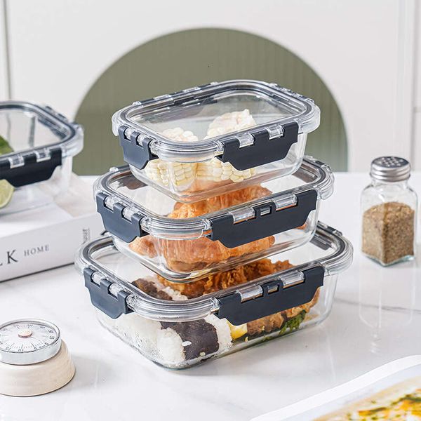 Glass Microwave-Safe Rectangular Bento Box with Lid for Office Workers and Household Use
Glass Microwave-Safe Rectangular Bento Box with Lid for Office Workers and Household Use