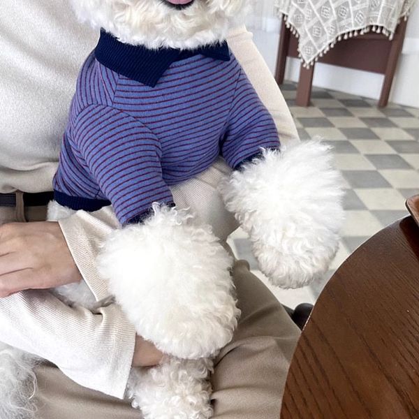 Polo Shirt Breathable Striped Vest Cotton Puppy Summer Clothes Girls Costume Chihuahua Bichon Dog Pullover, Blue
Polo Shirt Breathable Striped Vest Cotton Puppy Summer Clothes Girls Costume Chihuahua Bichon Dog Pullover, Blue