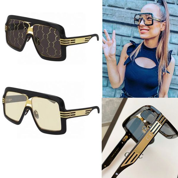 Luxury Womens Square Sunglasses G 0900S outdoor leisure 100% UVA UVB protection Black acetate frame gold metal web detail with original packaging box
Luxury Womens Square Sunglasses G 0900S outdoor leisure 100% UVA UVB protection Black acetate frame gold metal web detail with original packaging box