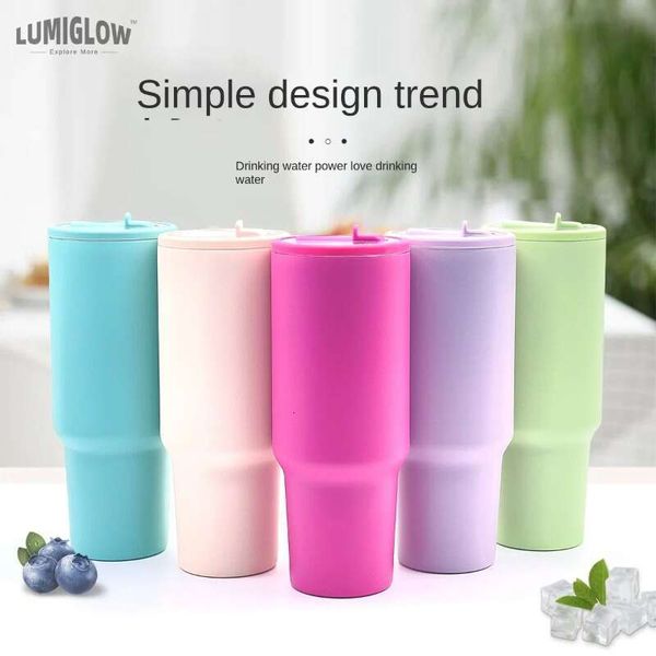 New 40OZ car stainless steel double-layer cold insulation, leak proof folding straw ice cream cup, White
New 40OZ car stainless steel double-layer cold insulation, leak proof folding straw ice cream cup, White