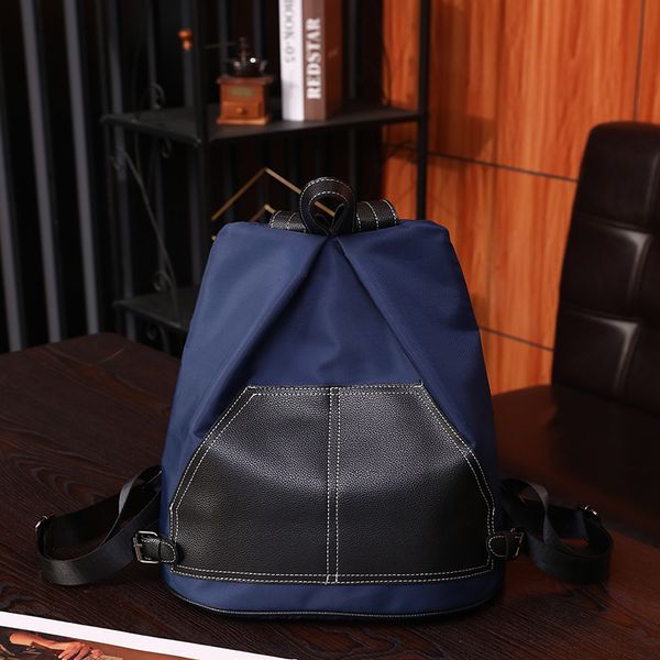 Oxford Fashion Shoulder Bags 4 colors Joker large capacity simple splicing leisure travel bag waterproof and wearable lightweight Oxford fashion backpack, Black
Oxford Fashion Shoulder Bags 4 colors Joker large capacity simple splicing leisure travel bag waterproof and wearable lightweight Oxford fashion backpack, Black