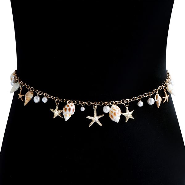 Bohemian Style Waist Chain Belly for Women Gold Plated Zinc Alloy Concha Beads For Sea Vocation Holiday Party Casual Wear
Bohemian Style Waist Chain Belly for Women Gold Plated Zinc Alloy Concha Beads For Sea Vocation Holiday Party Casual Wear