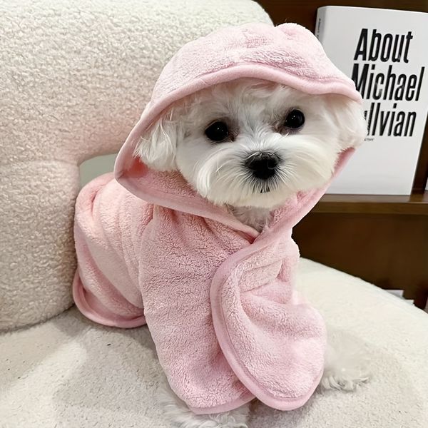 Ultra Absorbent Microfiber Pet Bathrobe for Small to Medium Dogs Cats Quick Dry Soft All Season Comfort with Secure Hook and loop Fastener Closure pu245 H4, Pink
Ultra Absorbent Microfiber Pet Bathrobe for Small to Medium Dogs Cats Quick Dry Soft All Season Comfort with Secure Hook and loop Fastener Closure pu245 H4, Pink